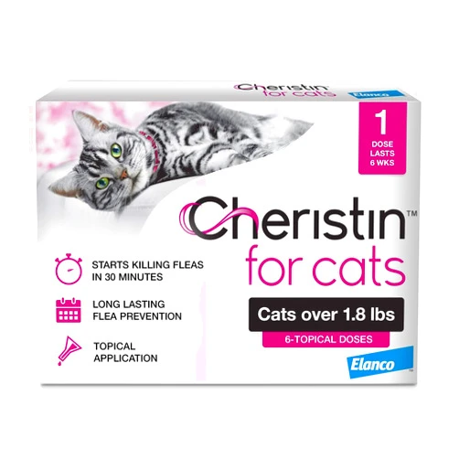 Cheristin Cat Cheristin Cat Flea Treatment & Prevention for Cats | 1 Topical Dose Provides Up to 6 Weeks of Coverage | 6 ct.
