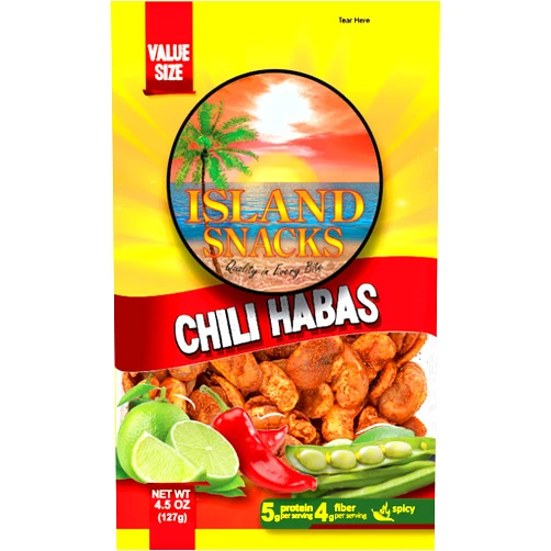 Island Snacks Chile Habas, 4.5-Ounce (Pack Of 6)