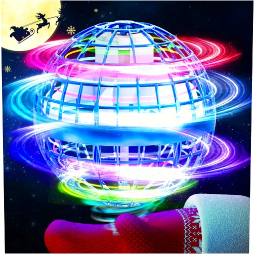 Selvim Flying Orb Ball,2023 Galaxy Ball Toys Cool Cosmic Globe Boomerang Hover Orb Ball for Kids - Galactic Flying Spinner Hand Controlled Orbs Drone with Light, Gifts for 6 + Year Old Boy Girl