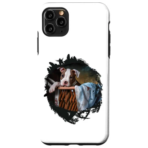 Hundewelpen süsse Motive für Hundeliebhaber iPhone 11 Pro Max Cute dog puppy, Staffordshire Bull Terrier dog puppy Case