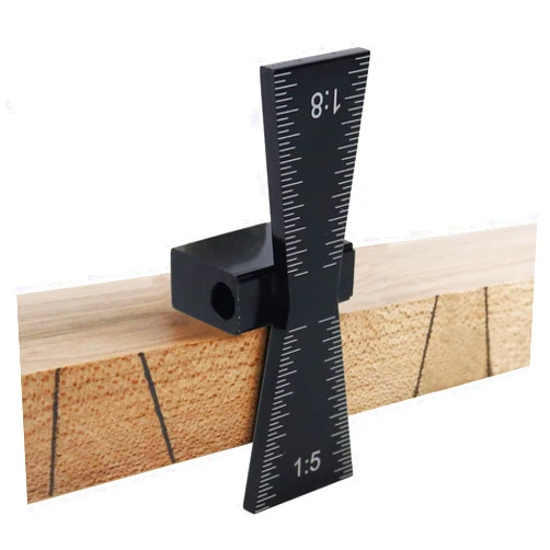 Acogedor Dovetail Marker, Aluminum Alloy Dovetail Marking Jig, Woodworking Dovetail Ruler Marker, Dovetail Jig Guide for Cork, Hardwood (1:5 1:8)