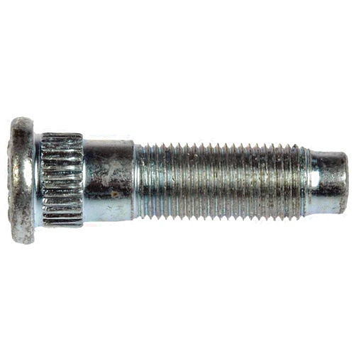 Dorman 610-358 Front 1/2-20 Serrated Wheel Stud - .612 in. Knurl, 2 in. Length Compatible with Select Ford Models, 10 Pack