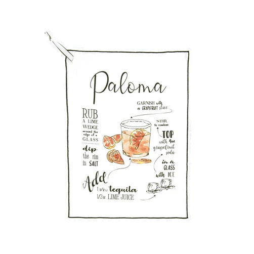 Shiraleah LLC Paloma Tea Towel,White