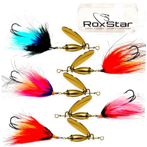 RoxStar Lures RoxStar Fly Strikers, Premium Fishing Spinner Assortment, Hand-Crafted in The USA, Versatile Spinner for Steelhead Salmon Bass and Pike
