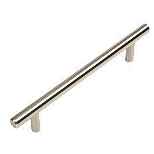 Cosmas 10 Pack - Cosmas 305-160SN Satin Nickel Cabinet Hardware Euro Style Bar Handle Pull - 6-5/16