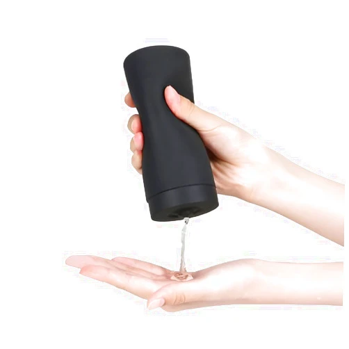 Generic Refillable Leak Proof Squeezable Silicone Bottle and Dispense 240ml – Perfect for Dispensing Lotion Shampoo, Body Wash Dishwash Liquid (Black)