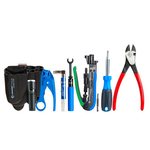 Jonard Tools TK-85 COAX Tool Kit - 8 Piece COAX Cable Network Tool Kit Featuring Coaxial Cable Stripper RG59 / RG6 / RG7 / RG11, CATV Tools and Universal Compression Tool