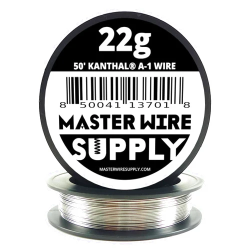 Master Wire Supply Kanthal A1-50' - 22 Gauge Wire - 50ft - 0.65mm - 0.025in - Master Wire Supply