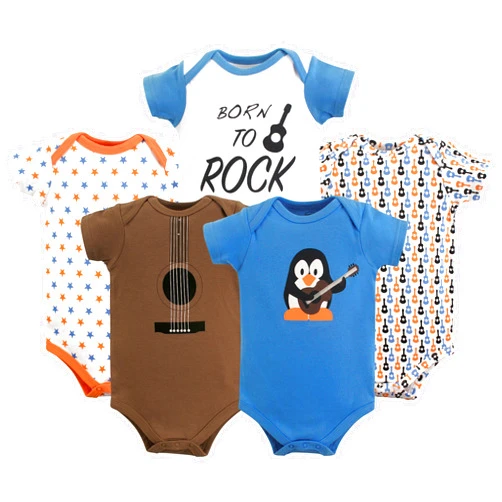 Luvable Friends Baby Girls' Cotton Bodysuits