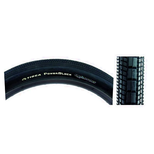 TIOGA BMX OS20 Power Block BMX Unisex Adult Tyre, Black