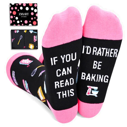 Zmart Gifts for Coach Police - Firefighter Baker Barber Socks, Stocking Stuffer