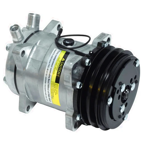 GREEN Universal A/C Compressor with 2PK Clutch SD508 Style 5H14 R134A V Belt - Premium Line