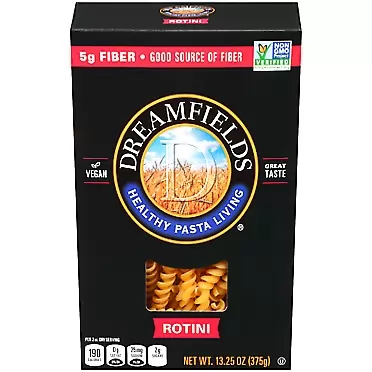 Dreamfields Pasta Dreamfields Healthy Pasta Living Rotini, 13.25-Ounce Boxes (Pack of 6) 13.25 Ounce (Pack of 6)