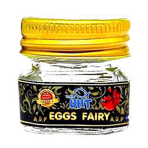 A.D.P. UTH Fish Food Fresh Eggs Fairy Shrimp (250000+Egg) 3 g. Best Tropical Fish Food Grow Faster & Color Enhancer Slow Sinking Like Pellets High Protein 64% for All Small Baby Fry Newborn Fish Feed