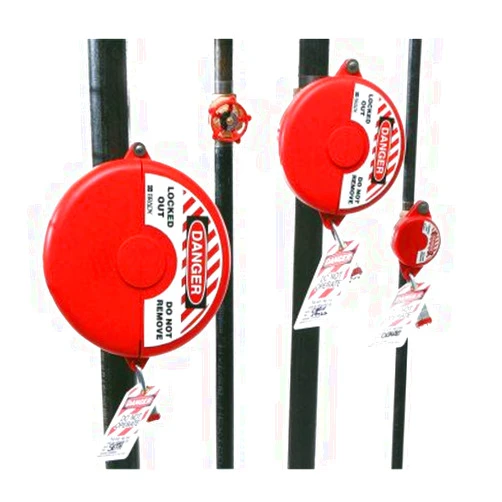 Brady PART NO. WHB65560 Brady 65560, Mini Gate Valve Lockout, Red, 1 to 2-1/2
