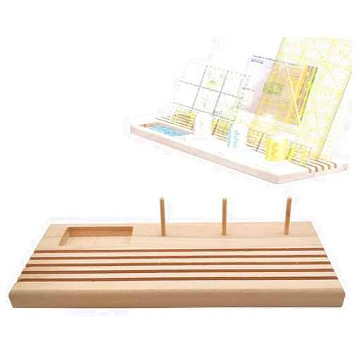 LNKA Wooden Ruler Rack Quilt Ruler Holder Stand 12.5