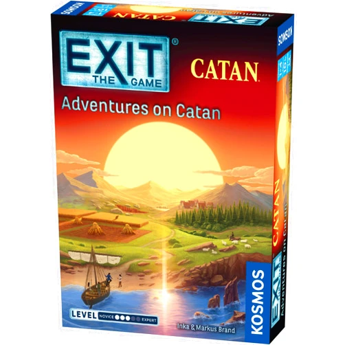Thames & Kosmos EXIT: The Game - Adventures on Catan | Interactive Escape Room Experience| Cooperative | 1-4 Players | 10+ | Kosmos | Game for Kids and Adults