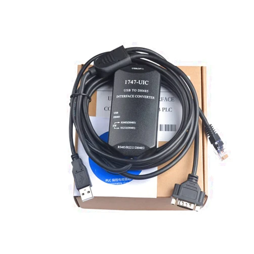 CC-STAR 1747-UIC Programming Cable for AB PLC SLC5/01/02/03/05 and Micrologix 1000 Series, USB to DH485/RS485/RS232, for Allen Bradley 1747-UIC Repalcement