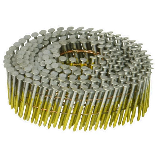 BOSTITCH Siding Nails, Wire Collated Coil, Thickcoat Galvanized, Round Head, 15-Degree, Ring Shank, 1-1/4-Inch x .080-Inch, 4200-Pack (C3R80BDG)