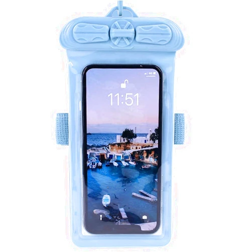 Vaxson Phone Case, Compatible with Land Rover Explore R Waterproof Pouch Dry Bag [ Not Screen Protector Film ] Blue
