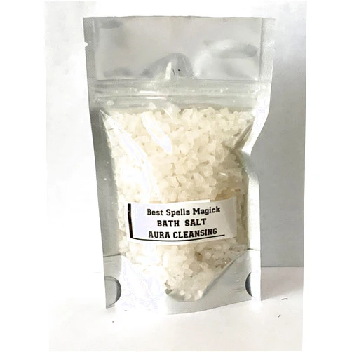 Generic Aura Cleansing and Chakra Balancing Spiritual Ritual Bath Salt by Best Spells Magick/Dead Sea Salt, Essential Oil/Wicca Hoodoo Paganism