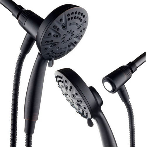 AquaDance New Magnetic Guidance Docking System - High-Pressure 8-setting Handheld Shower Head with Giant 5 inch Face, Magnetic Bracket, Extra-long 72 inch Stainless Steel Hose/ORB Finish