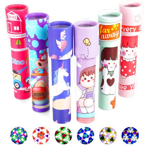 AUAUY 6 PCS Classic Kaleidoscopes Toy, Vintage Retro Kaleidoscopes Educational Toys for Birthday Christmas Stock Stuffers Bag Fillers Birthday Party School Classroom Prizes(Random Color)
