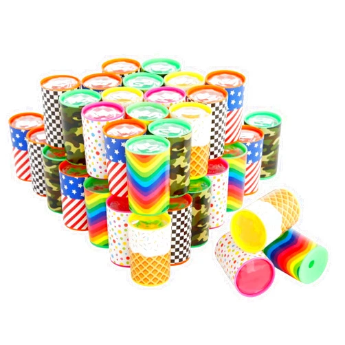 Blue Panda Prism Set for Kids Mini Kaleidoscopes - 48-Pack, Blue, 1.7 x 1.1 in, 6 Designs - Bulk Science Party Favors & Classroom Prizes - Birthday Party Supplies