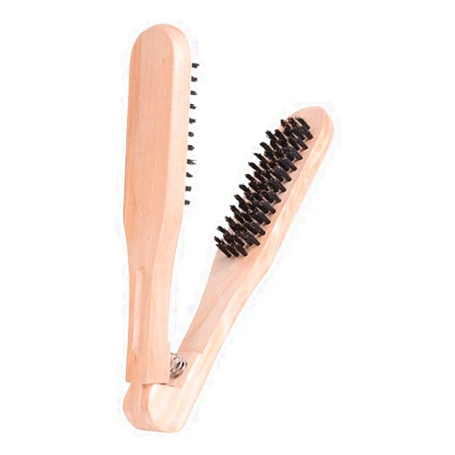 Healifty Wooden Double-Sided Anti-Static Hair Straightening and Styling Brush/Comb Tool (Brown)