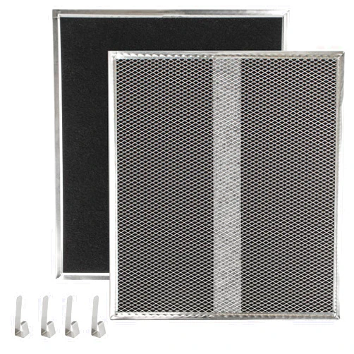Pokin Upgrade HPF30 Charcoal Range Hood Non-Ducted Filter (with Clips), for Broan Nutone S97020466 Series Range Hood 14.6” x 12.8” x 0.14” Traps Odors Grease Filters Type XC - 2 Pack