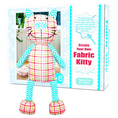 HKKYO Sewing Kit for Kids Cat Craft Felt Plush Kit Kids Sewing Kit Ages 8-12 Stuffed Animal Sewing Kit Beginner Sewing Kit Girls Crafts Ages 8-12
