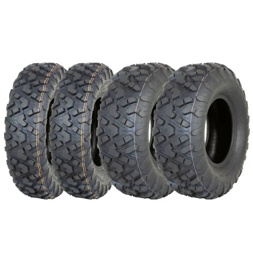 WEIZE 24x8-12 Front & 24x10-11Rear ATV UTV All-Terrain Tires, 6 PR, Set of 4 High-Performance Off-Road Tires for Outdoor Use