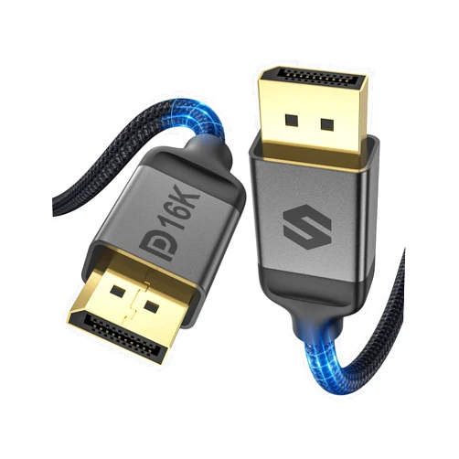 Silkland DisplayPort Cable 2.1 [VESA Certified], DP 2.1 Cable [16K@60Hz, 8K@120Hz, 4K@240Hz 165Hz 144Hz] 40Gbps HDR, HDCP DSC 1.2a, Compatible FreeSync G-Sync Gaming Monitor 4090 7900xtx, 6.6FT