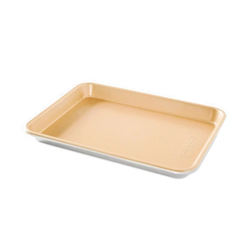 Nordic Ware Naturals Aluminum NonStick Baker's Quarter Sheet Small, Gold