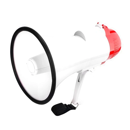 MGROLX Portable Megaphone Spearker/Bullhorn-with Built-in Siren/Alarm-Music-30 Watt Power & 800 Yard Range-Sliding Volume Adjustment-Powerful and Lightweight-ER46S