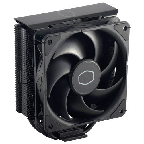 Cooler Master Hyper 212 Black CPU Air Cooler - Aluminium Finish, 4 Compact Continuous Direct Contact Heat Pipes, SickleFlow 120 Edge Fan, LGA1700 & AM5 Brackets - Black