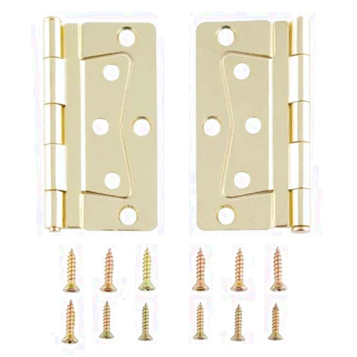PODOL STAR Mobile Home Parts 2 New Butterfly Hinges Polished Brass