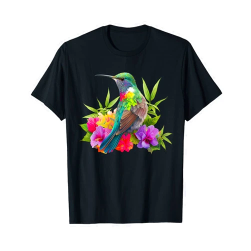 Birding and Bird Lovers Apparel Decor Accessories Hummingbird Backyard Birdwatching Birdwatchers Birder Design T-Shirt