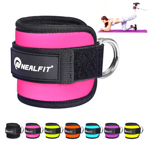 NEALFIT Ankle Strap for Cable Machine, Gym Ankle Cuff for Kickbacks, Leg Extensions, Glute Workouts, Booty Hip Abductors Exercise for Women and Men