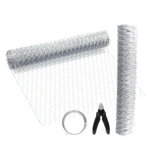BSTWM Chicken Wire Net for Craft Projects,13 Sheets Lightweight Galvanized Hexagonal Wire 13.7 Inches x 40 Inches x 0.63 Inch Mesh,with 1 Mini Wire Cutting Pliers