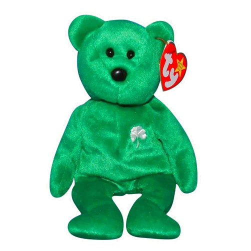 BEANIE BABIES Erin The Irish Bear - Ty Beanie Baby