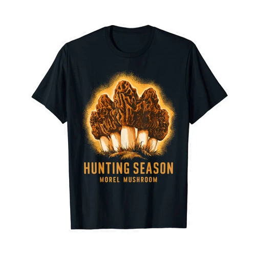 Hunting Season for Foraging Hunting Season Funny Morel Mushroom Foraging T-Shirt