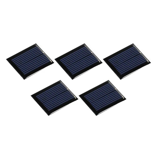 MECCANIXITY Mini Solar Panel Cell 1V 80mA 0.08W 30mm x 25mm for DIY Electric Power Project Pack of 5
