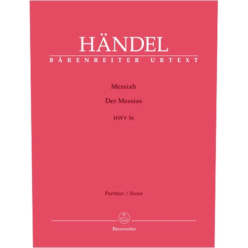 German Edition by George Frideric Handel (Author) Messiah HWV 56 (Full Score, paperback)