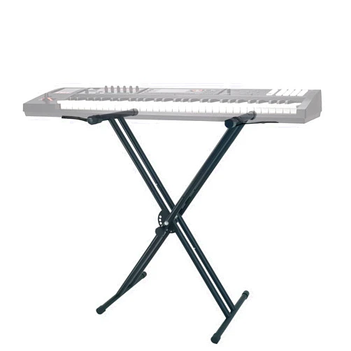 Atsgke Keyboard Stand Double X,Adjustable Piano Stand,Digital Piano Keyboard Stands with Locking Straps & Quick Release Mechanism for 54-88 Keys,Black