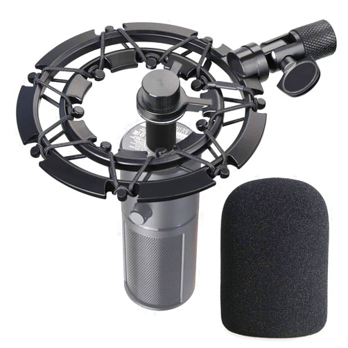 YOUSHARES Razer Seiren X Shock Mount and Pop Filter Matching Mic Boom Arm Stand, Compatible for Razer Seiren X Microphone by YOUSHARES