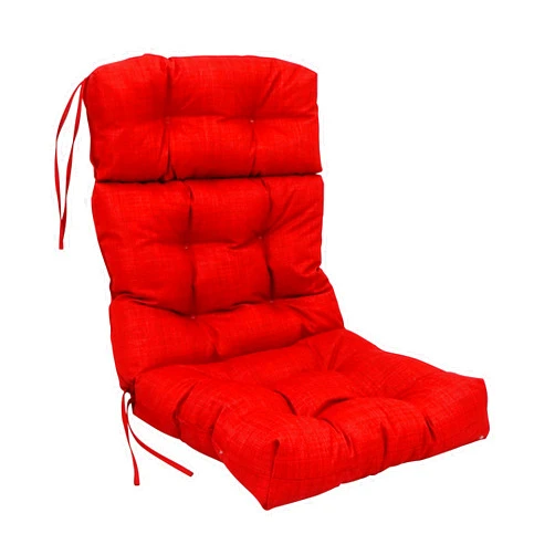 Blazing Needles Indoor/Outdoor Tufted Seat/Back Chair Cushion, 1 Count (Pack of 1), Paprika