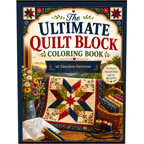 Callie J Lyons The Ultimate Quilt Block Coloring Book