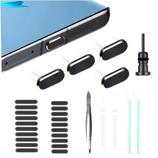 Gavemi USB C Dust Plug Dust Cover for Phone USB Type C Charging Port Speaker Anti Dust Protection Cover Kit