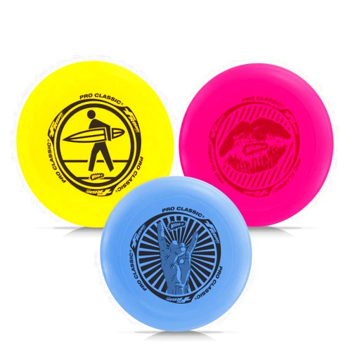 Wham-O Frisbee Pro Classic - 10” Flying DIsc - 130 Grams - U Flex - Soft and Flexible - Durable Flying Disc Set - DIsc Golf - Outdoor Games - Dog Friendly